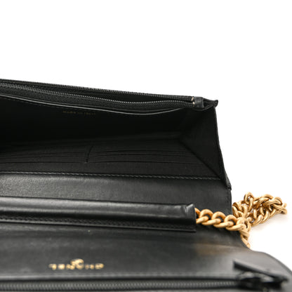 Chanel Caviar Quilted Boy Wallet On Chain WOC Black 5 of 11