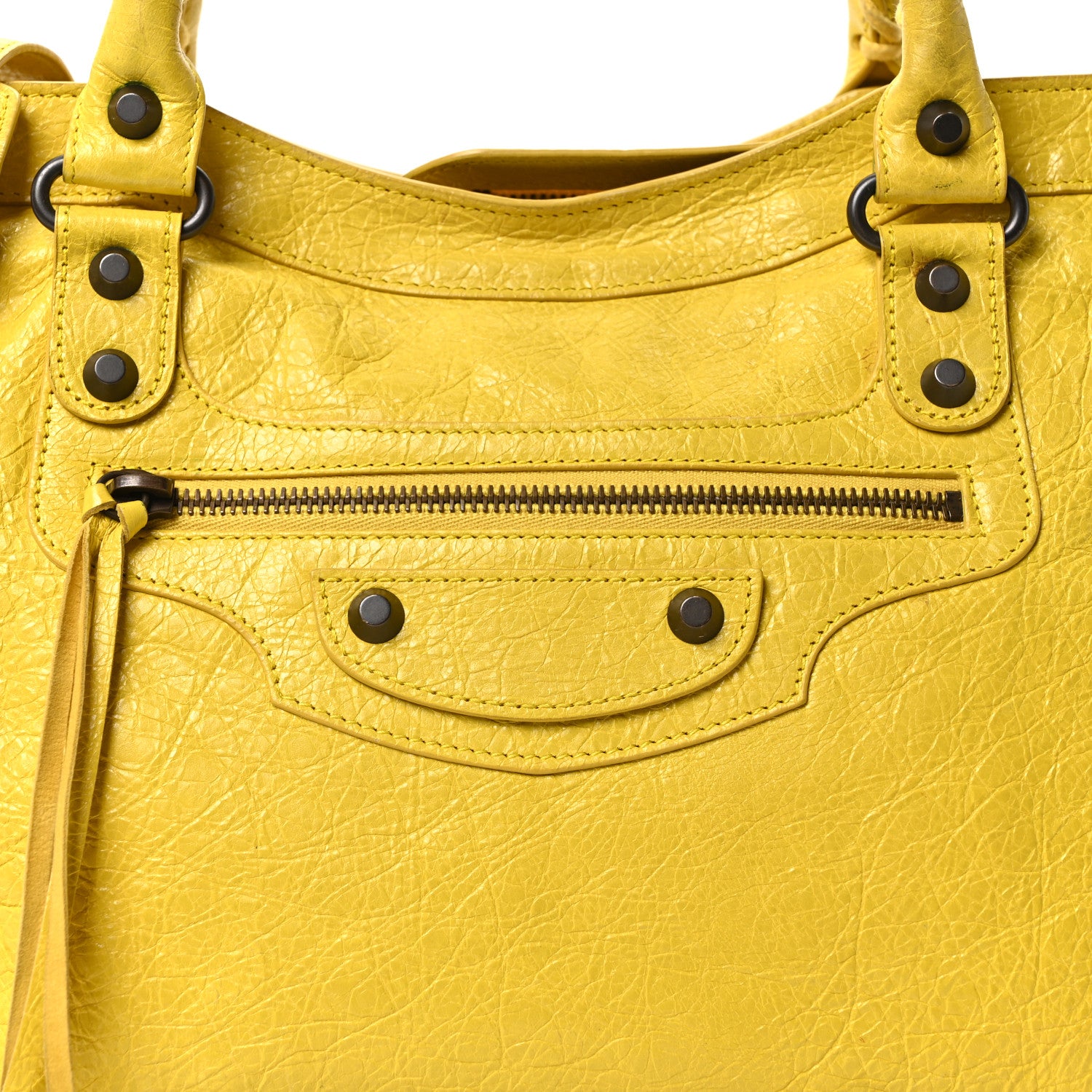 Balenciaga Agneau Classic Hardware City Curry 9 of 11