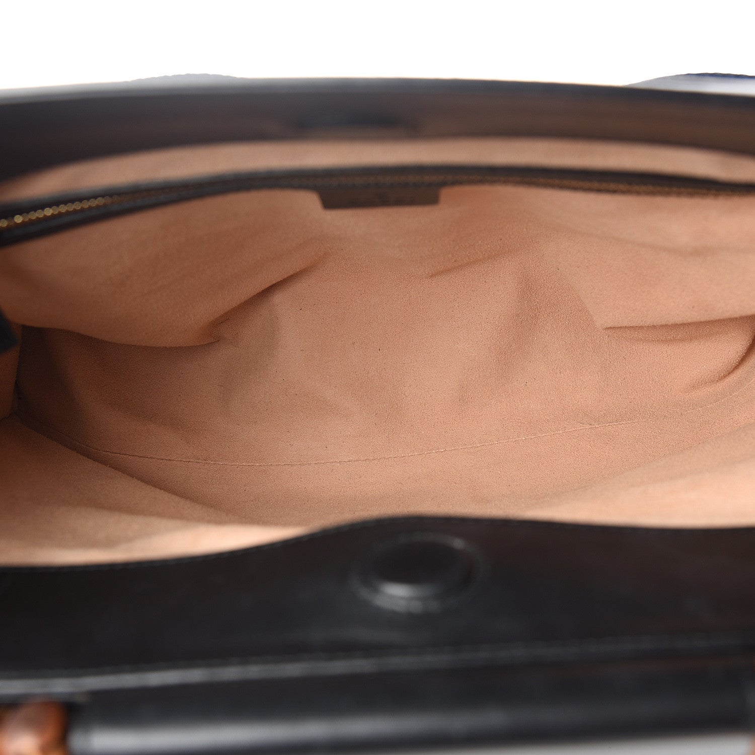 Gucci Nappa Bamboo Web Medium Nymphaea Top Handle Bag Black 5 of 16