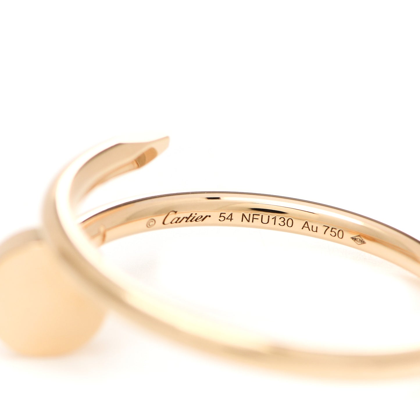18K Yellow Gold Small Juste Un Clou Ring 54 7