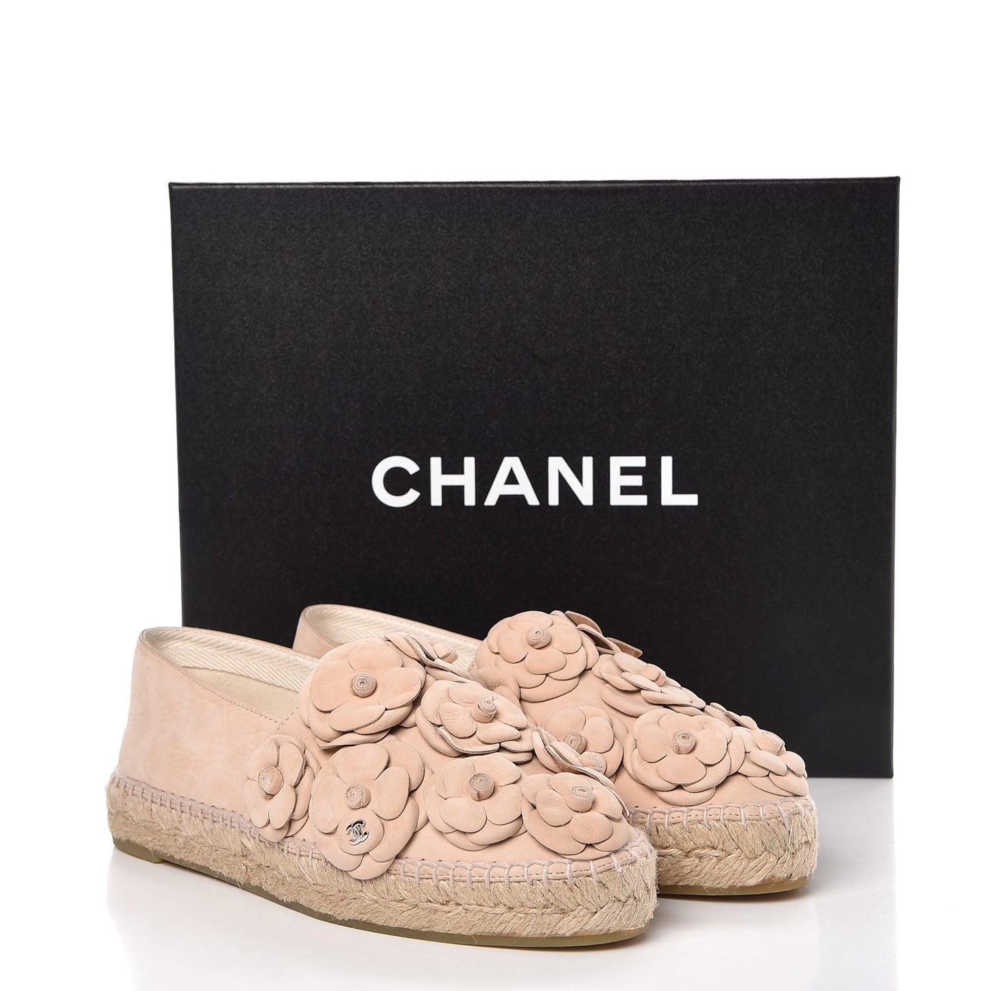Suede Camellia CC Espadrilles 38 Pink