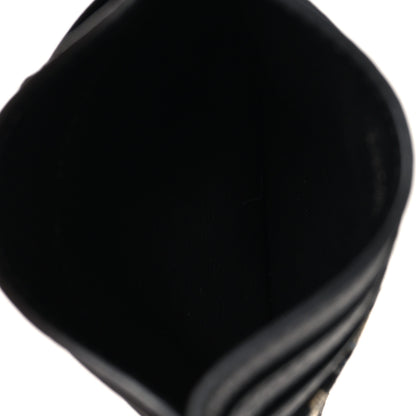 Christian Dior Grained Calfskin Oblique Card Holder Black 5 of 9