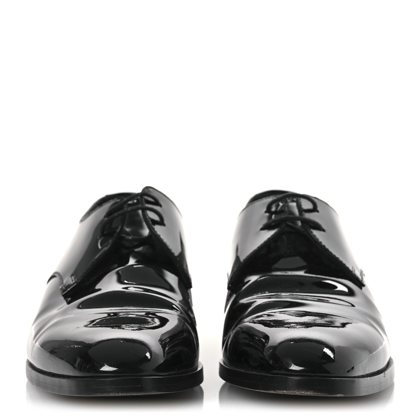 Patent Baltimora Lace Up Derby Shoes 39.5 Black