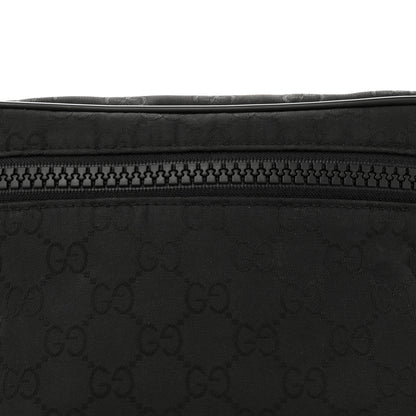 Gucci Nylon Monogram Fanny Pack Belt Bag Black 8 of 10
