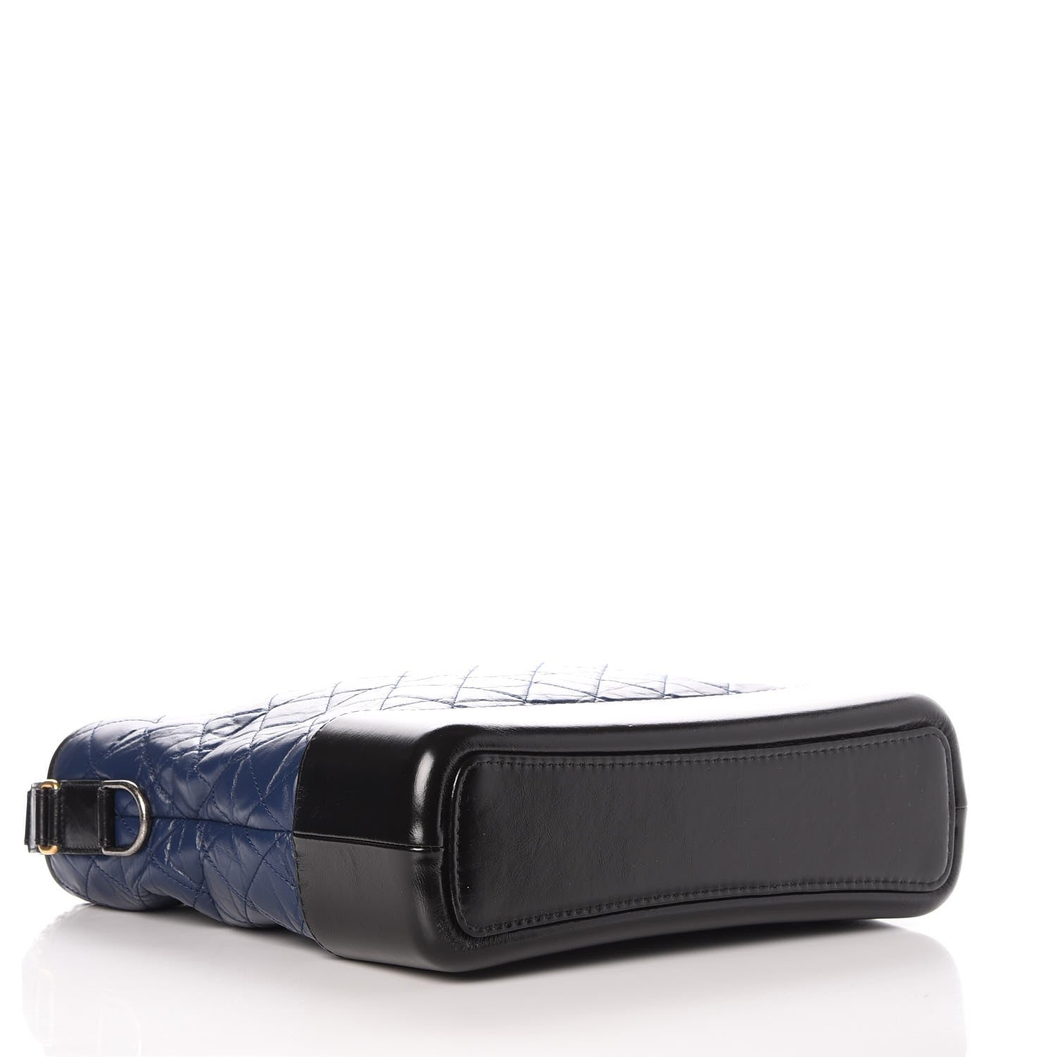 Chanel Aged Calfskin Quilted Large Gabrielle Hobo Navy Black 4 of 8