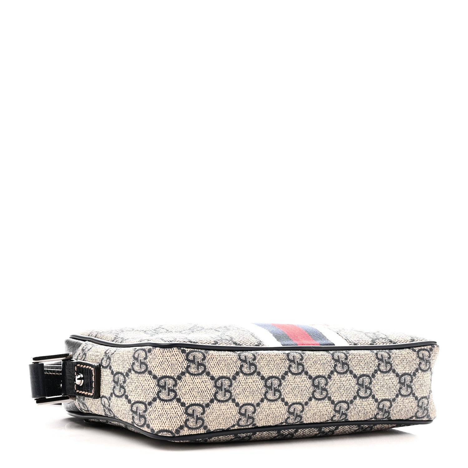 Gucci GG Supreme Monogram Web Small Shoulder Bag Navy 4 of 10