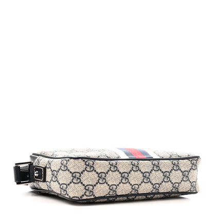 Gucci GG Supreme Monogram Web Small Shoulder Bag Navy 4 of 10