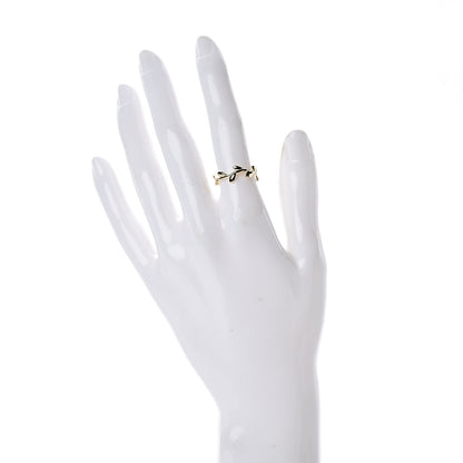 Tiffany 18K Yellow Gold Narrow Paloma Picasso Olive Leaf Band Ring 49 4.75 2 of 5