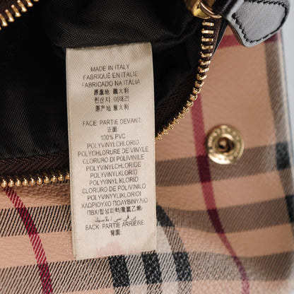 Burberry Haymarket Check Adeline Foldover Clutch Brown 6 of 8
