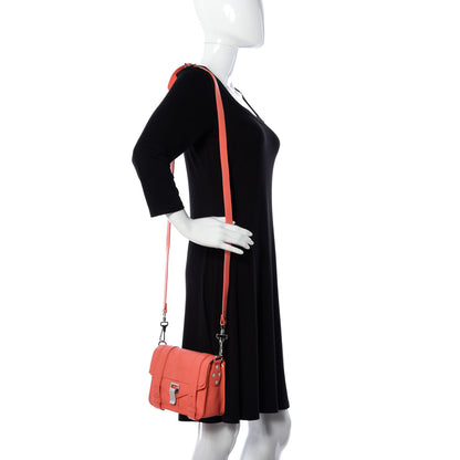 Proenza Schouler Lambskin PS1 Mini Crossbody Bag Neon Coral 2 of 9