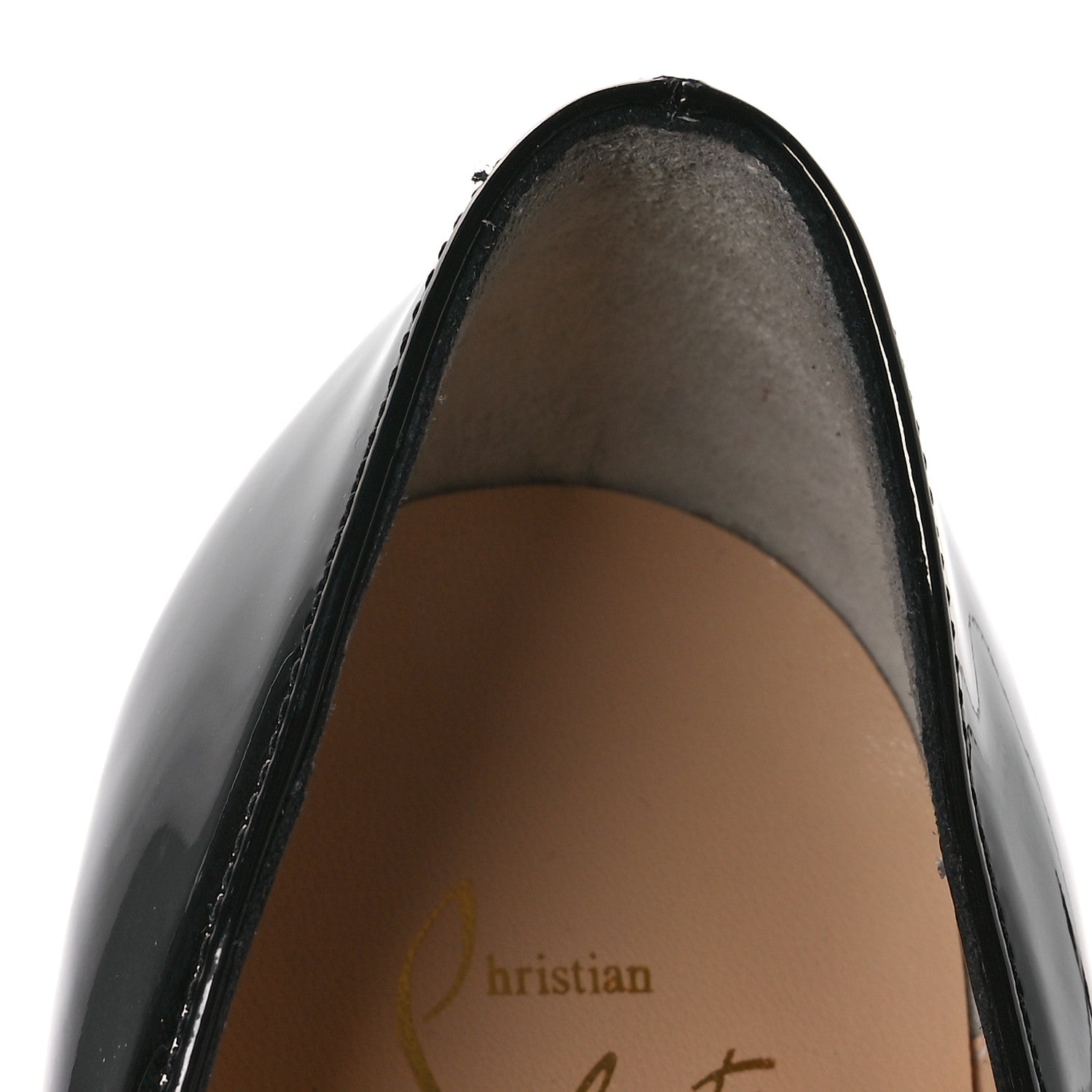 Christian Louboutin Patent Pigalle Follies 100 Pumps 37 Black 10 of 10