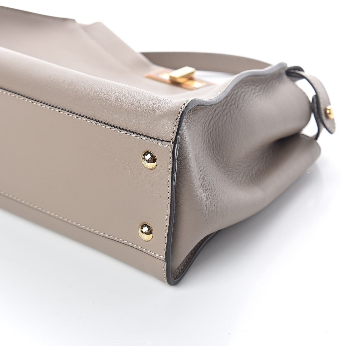Vitello Seta Plexiglass Tortoise Medium Peekaboo Iconic Satchel Tortora