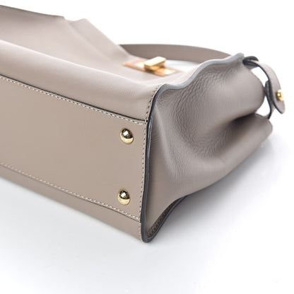 Fendi Vitello Seta Plexiglass Tortoise Medium Peekaboo Iconic Satchel Tortora 10 of 10