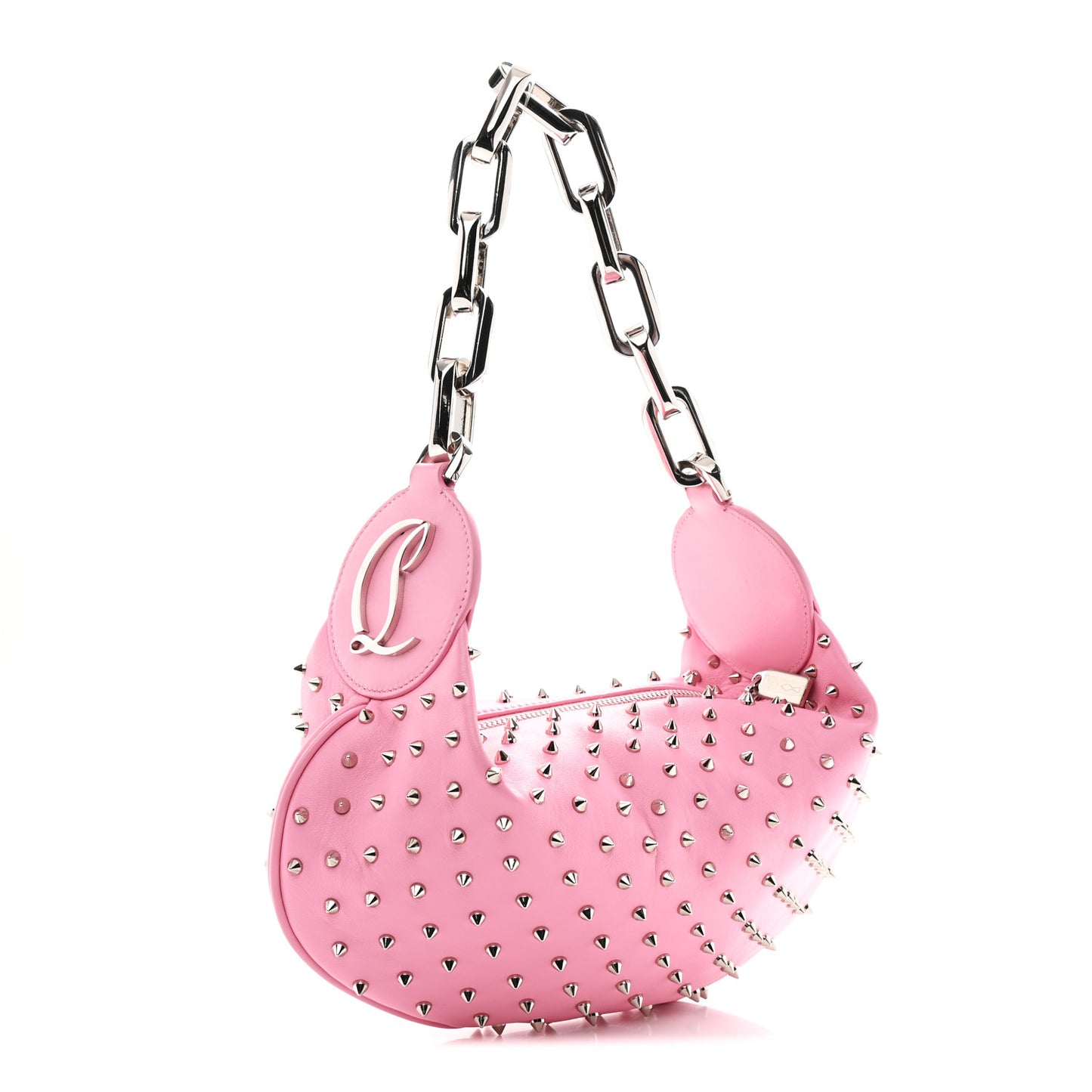 Calfskin Studded Le 54 Shoulder Bag Calipso