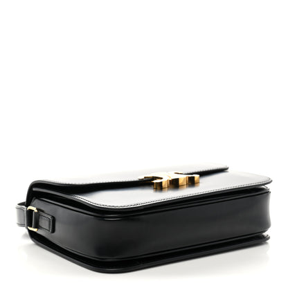 Celine Shiny Calfskin Medium Triomphe Black 4 of 10
