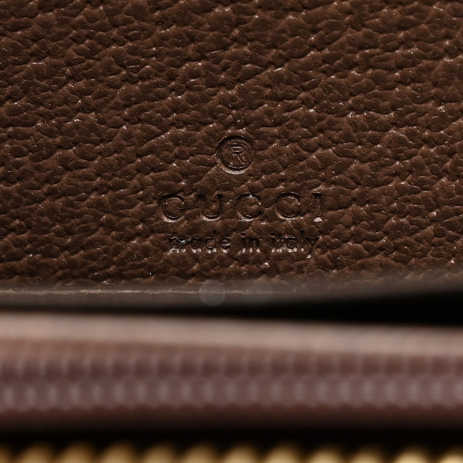 Gucci GG Supreme Monogram Web Ophidia Zip Around Wallet Brown 6 of 10