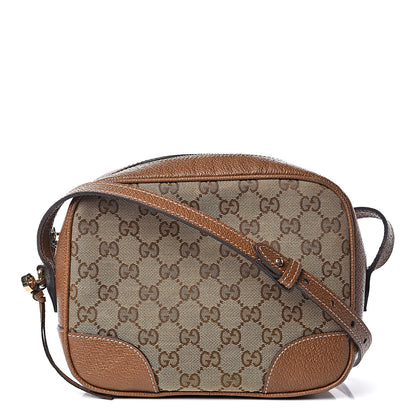 Gucci Monogram Mini Bree Messenger Bag Beige Tabacco 1 of 16