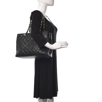 Chanel Caviar Quilted Grand Shopping Tote GST Black 2 of 10