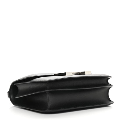 Hermes Grained Monsieur Lizard Constance 24 Black Ombre 4 of 9