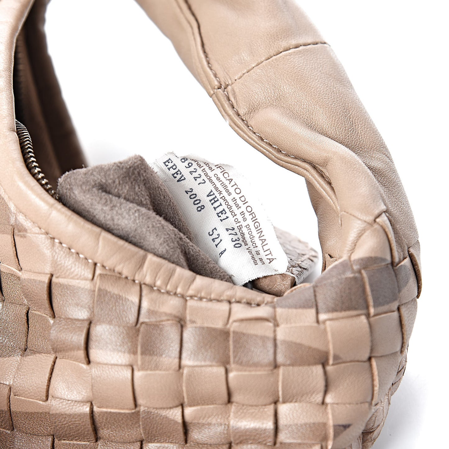 Nappa Snakeskin Intrecciato Mini Veneta Tiger Print Hobo Maple
