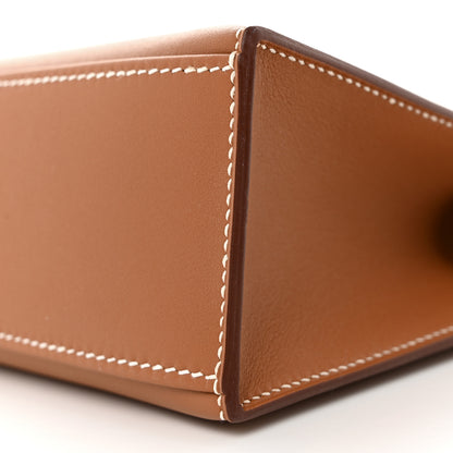 Hermes Swift Kelly Pochette Clutch Gold 9 of 10