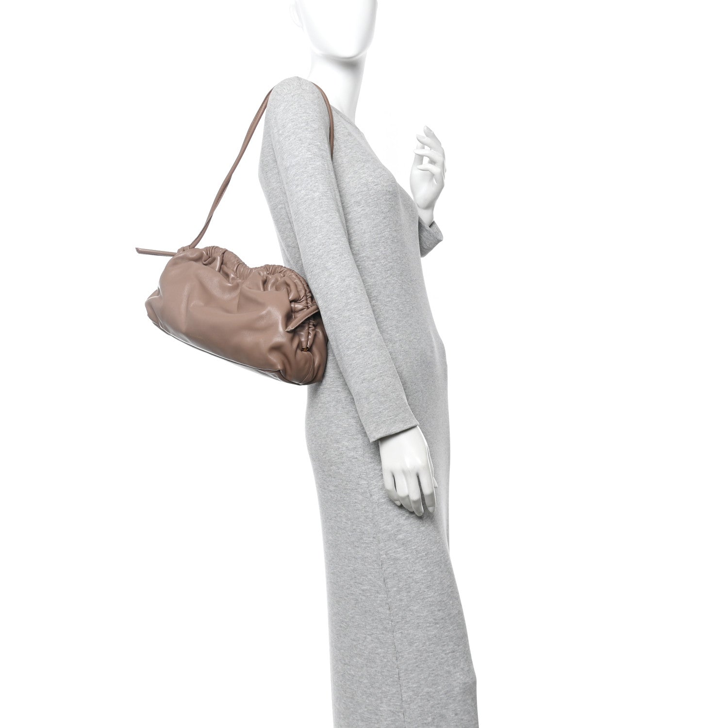 Mansur Gavriel Lambskin Cloud Oversized Clutch Biscotto 2 of 11