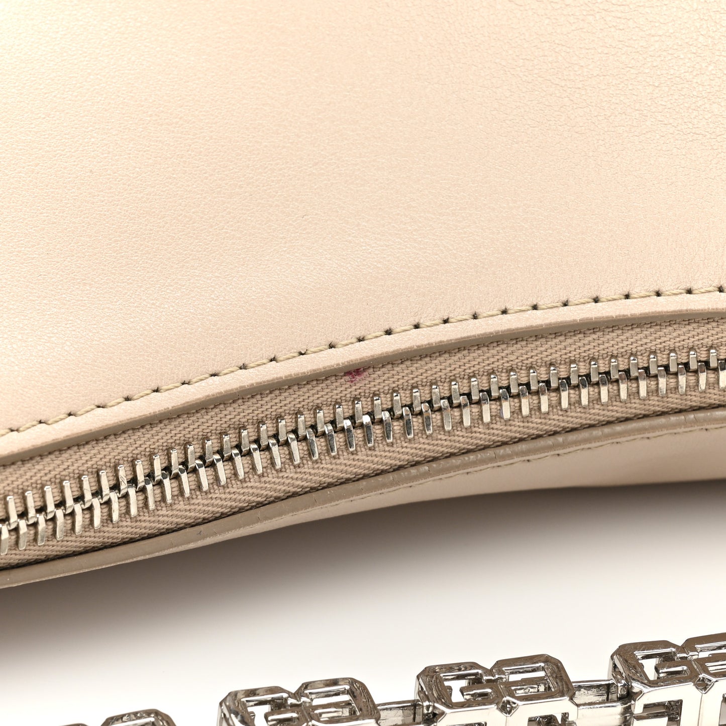 Smooth Calfskin Medium Moon Cut Out Shoulder Bag Dune