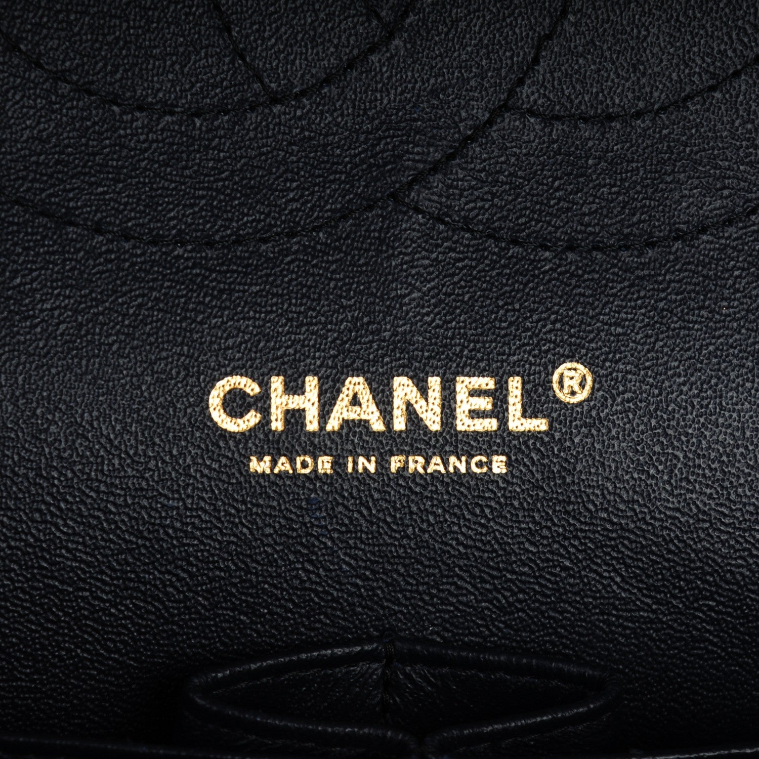 Chanel Caviar Quilted Jumbo Double Flap Navy Blue 6 of 8