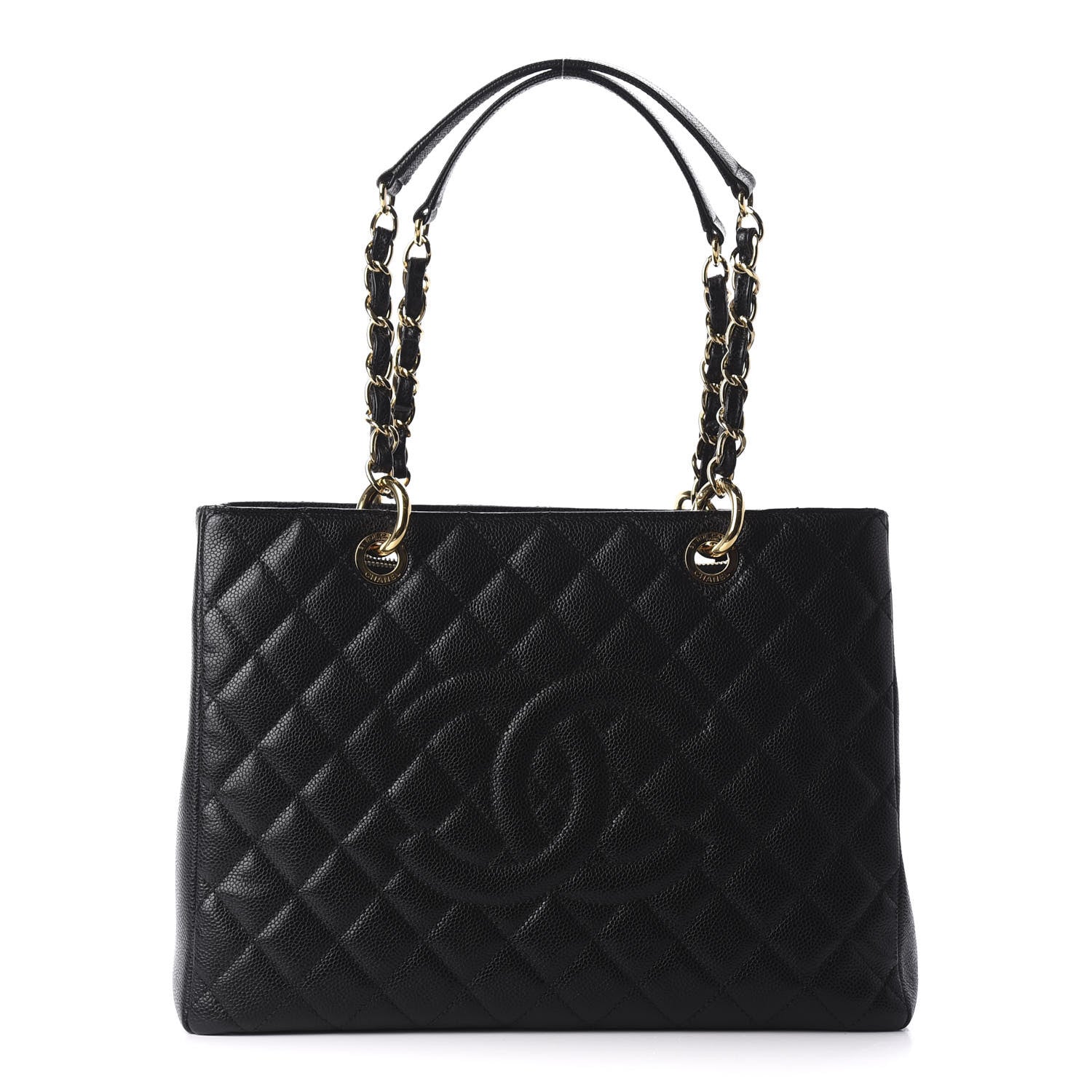 Chanel Caviar Quilted Grand Shopping Tote GST Black 1 of 9