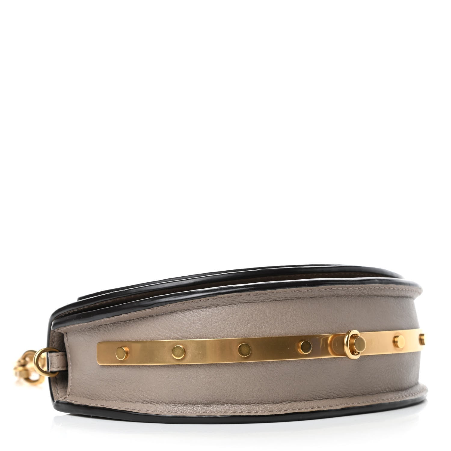 Chloe Calfskin Small Nile Bracelet Minaudiere Bag Motty Grey 3 of 5