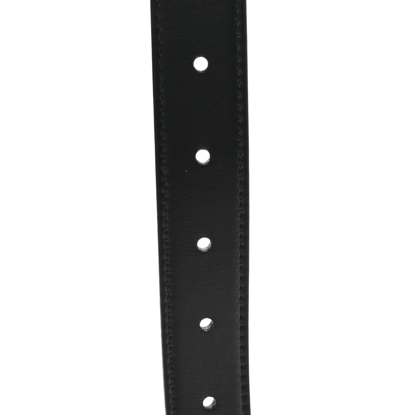 X FENDI Calfskin Fendace Logo Belt 85 34 Black