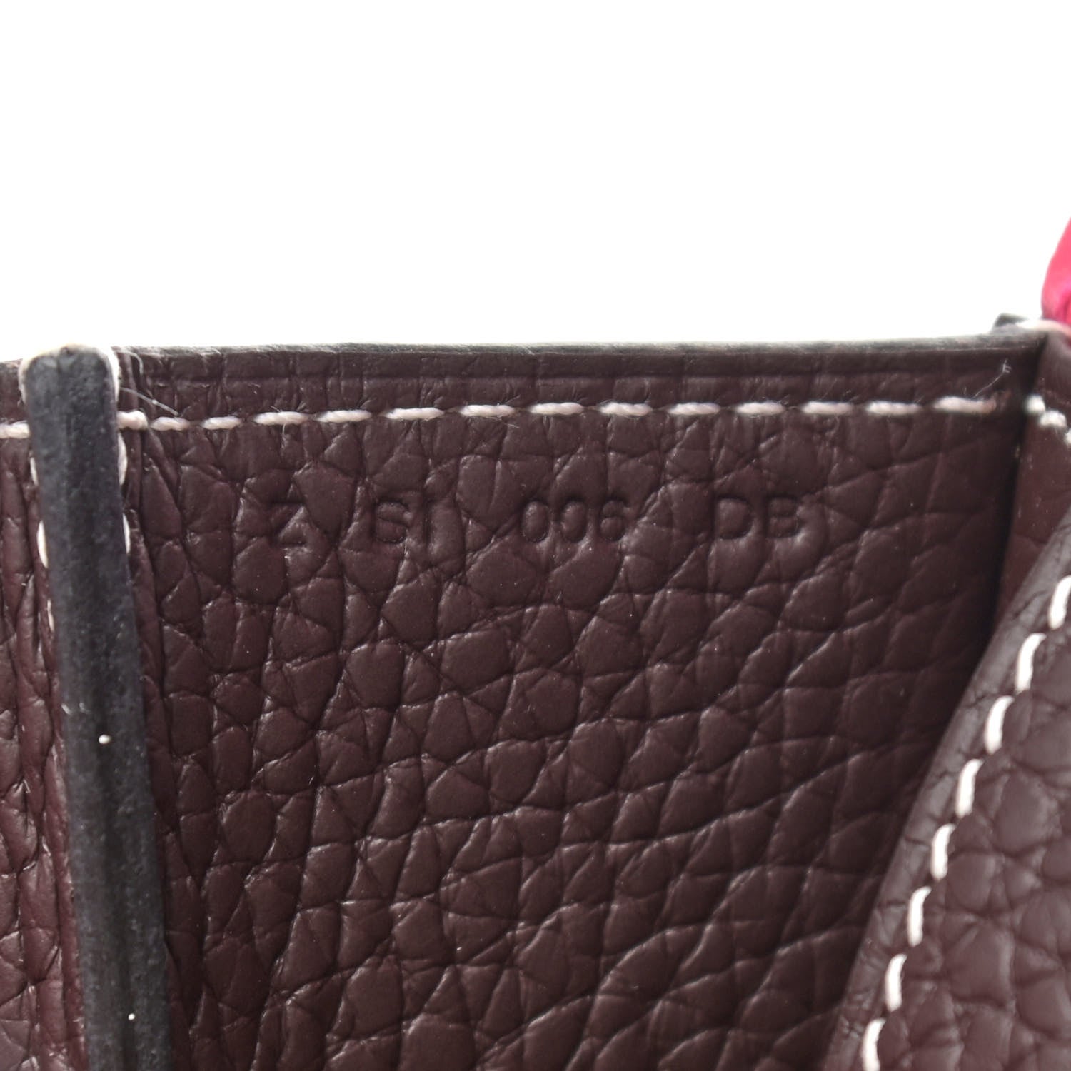 Hermes Taurillon Clemence Verso Halzan 31 GM Rouge Sellier Framboise 7 of 11