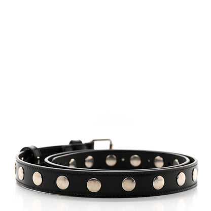 Gucci Calfskin Slim Studded Belt 80 32 Black 2 of 5