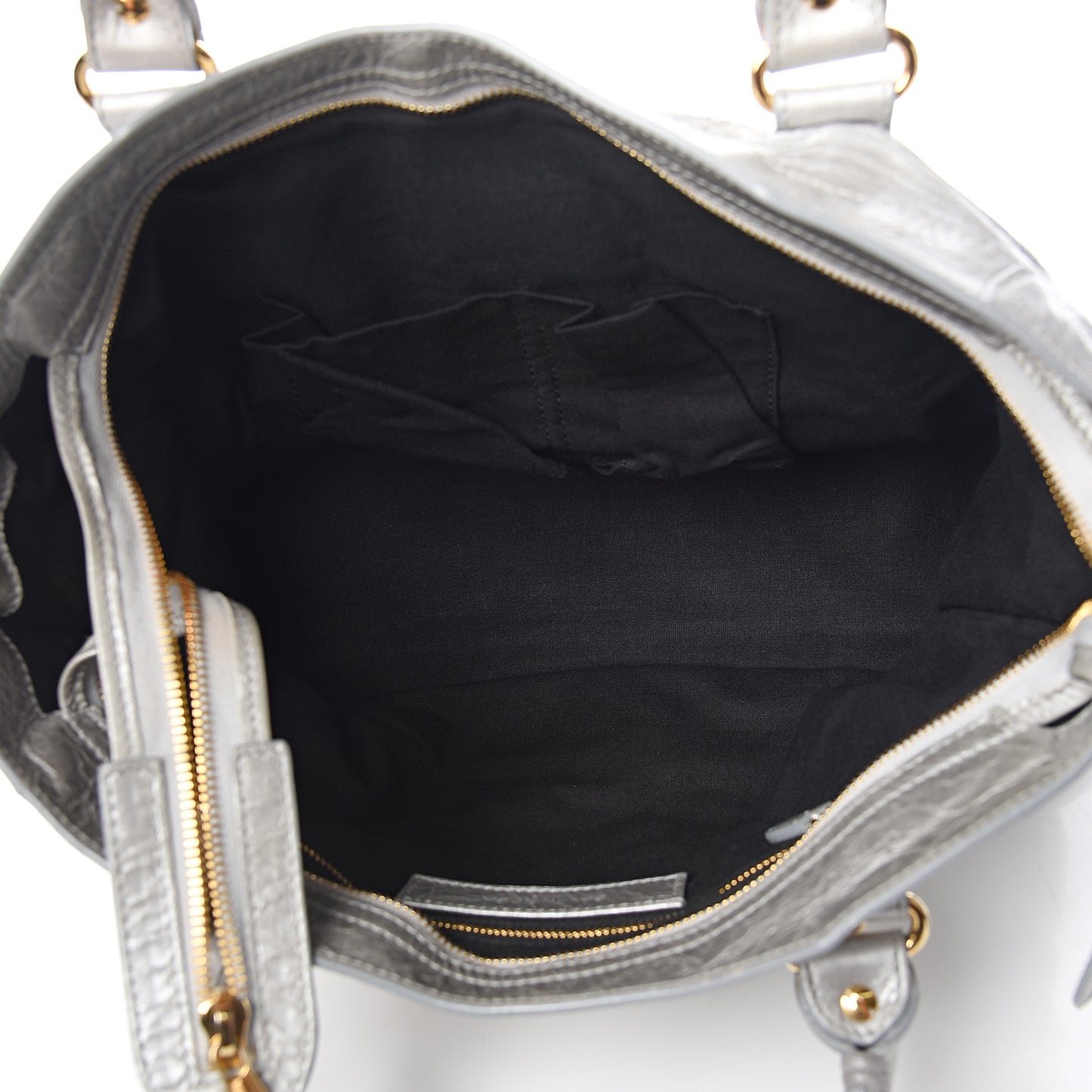 Agneau Giant 12 Gold Hardware City Gris Aluminum