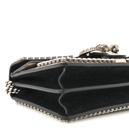 Gucci GG Supreme Monogram Crystal Small Dionysus Shoulder Bag Black 9 of 11