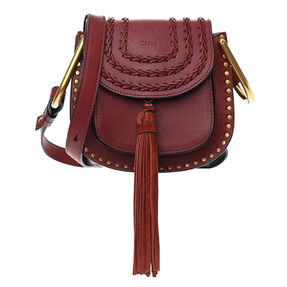 Chloe Calfskin Braided Mini Hudson Shoulder Bag Sienna Red 1 of 12