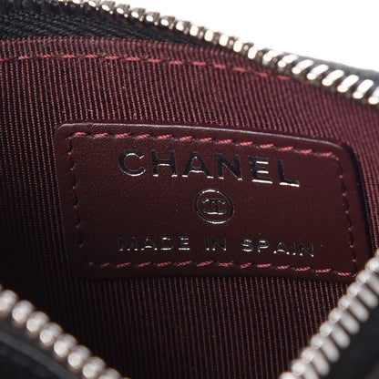 Chanel Caviar Quilted CC Zip Card Holder Black 6 of 8