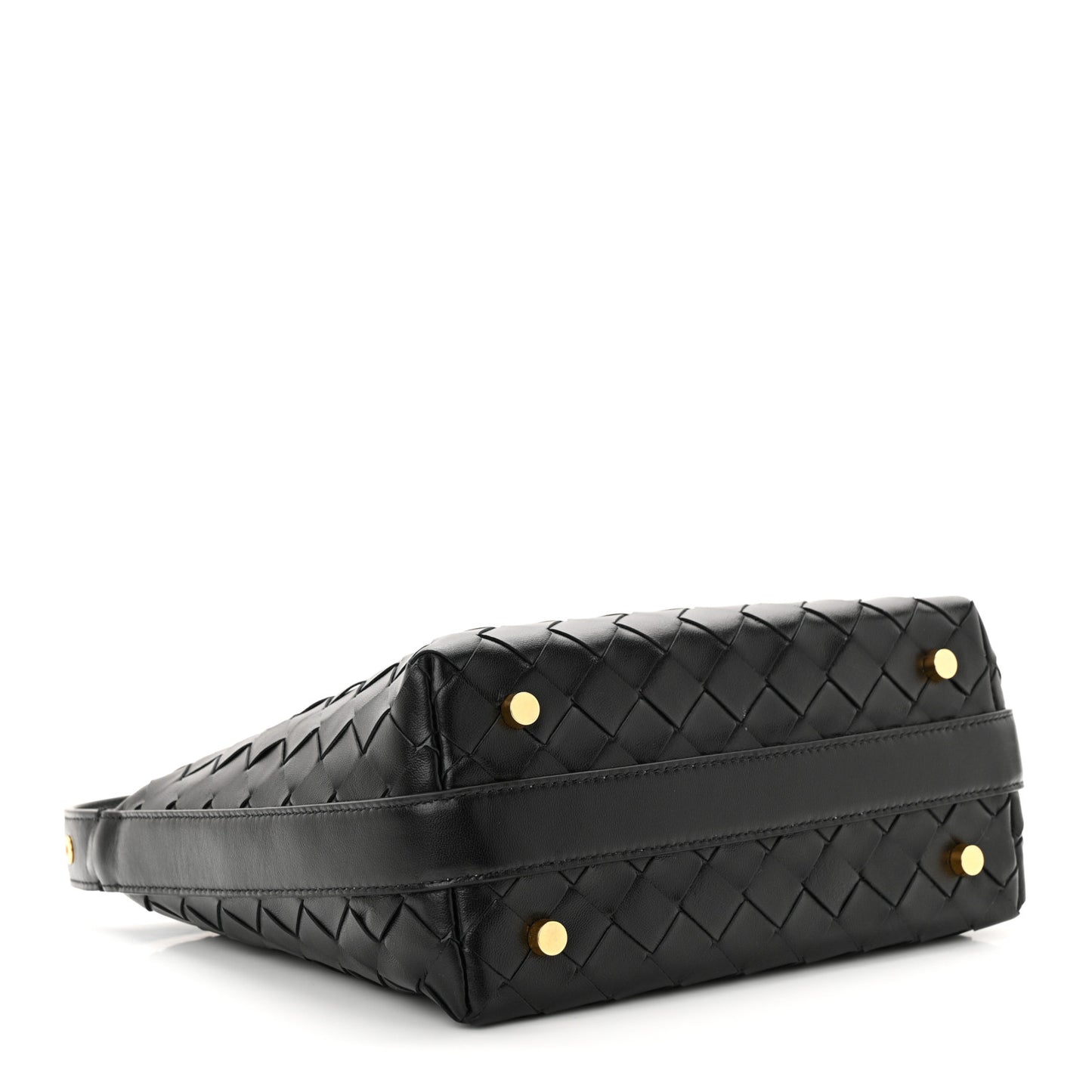 Calfskin Nappa Intrecciato Mini Wallace Black