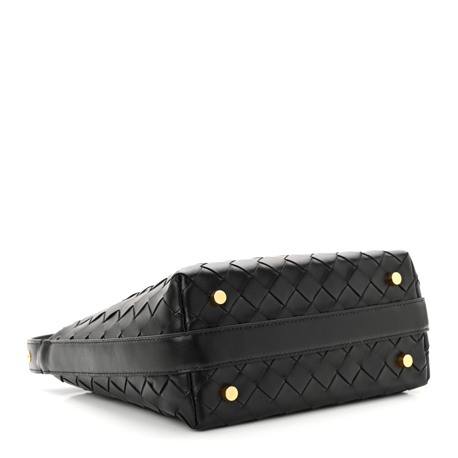 Bottega Veneta Calfskin Nappa Intrecciato Mini Wallace Black 4 of 10