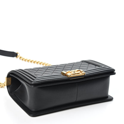 Chanel Calfskin Quilted Medium Boy Flap Black 3 of 9