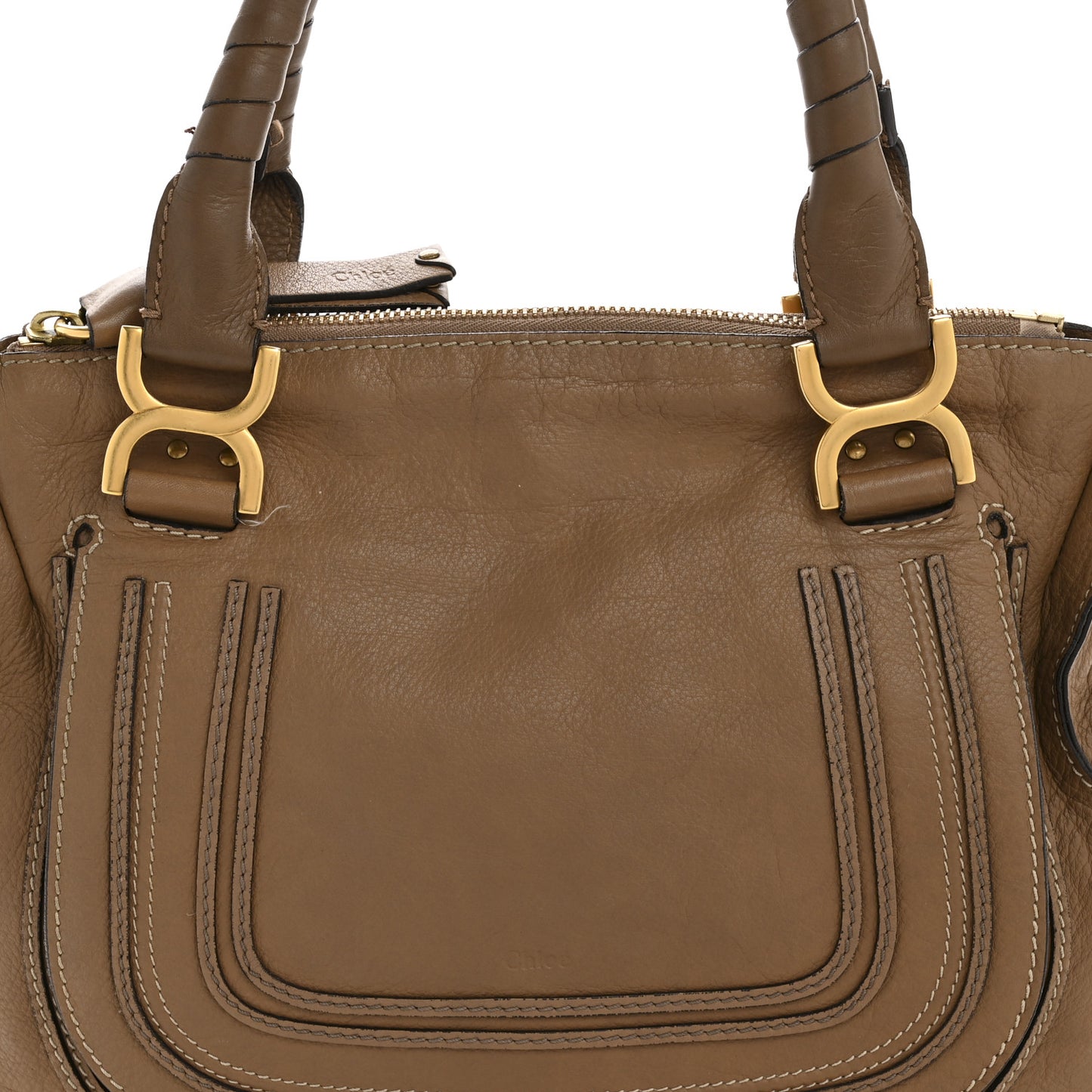 Calfskin Medium Marcie Satchel Nut