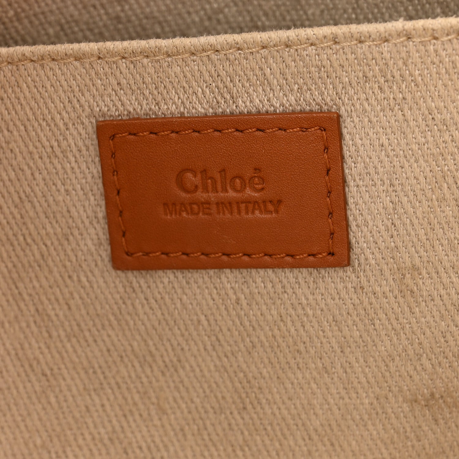 Chloe Calfskin Medium Woody Tote Caramel 6 of 12