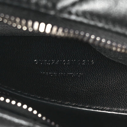 Saint Laurent Calfskin Y Quilted Monogram Small Loulou Bowling Bag Black 7 of 10
