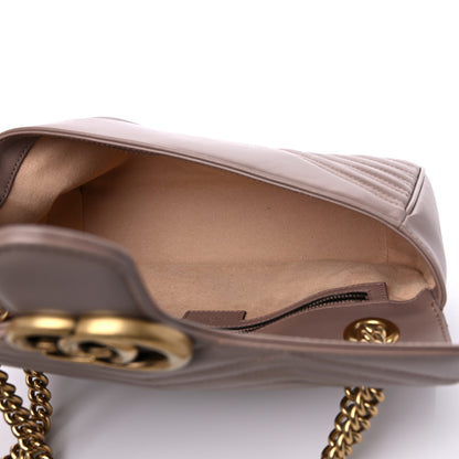 Gucci Calfskin Matelasse Small GG Marmont Shoulder Bag Porcelain Rose 5 of 10