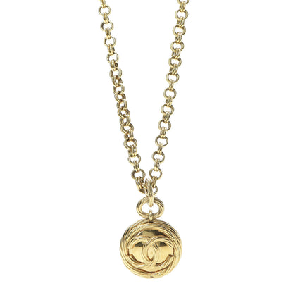 Chanel CC Mirror Long Necklace Gold 1 of 6