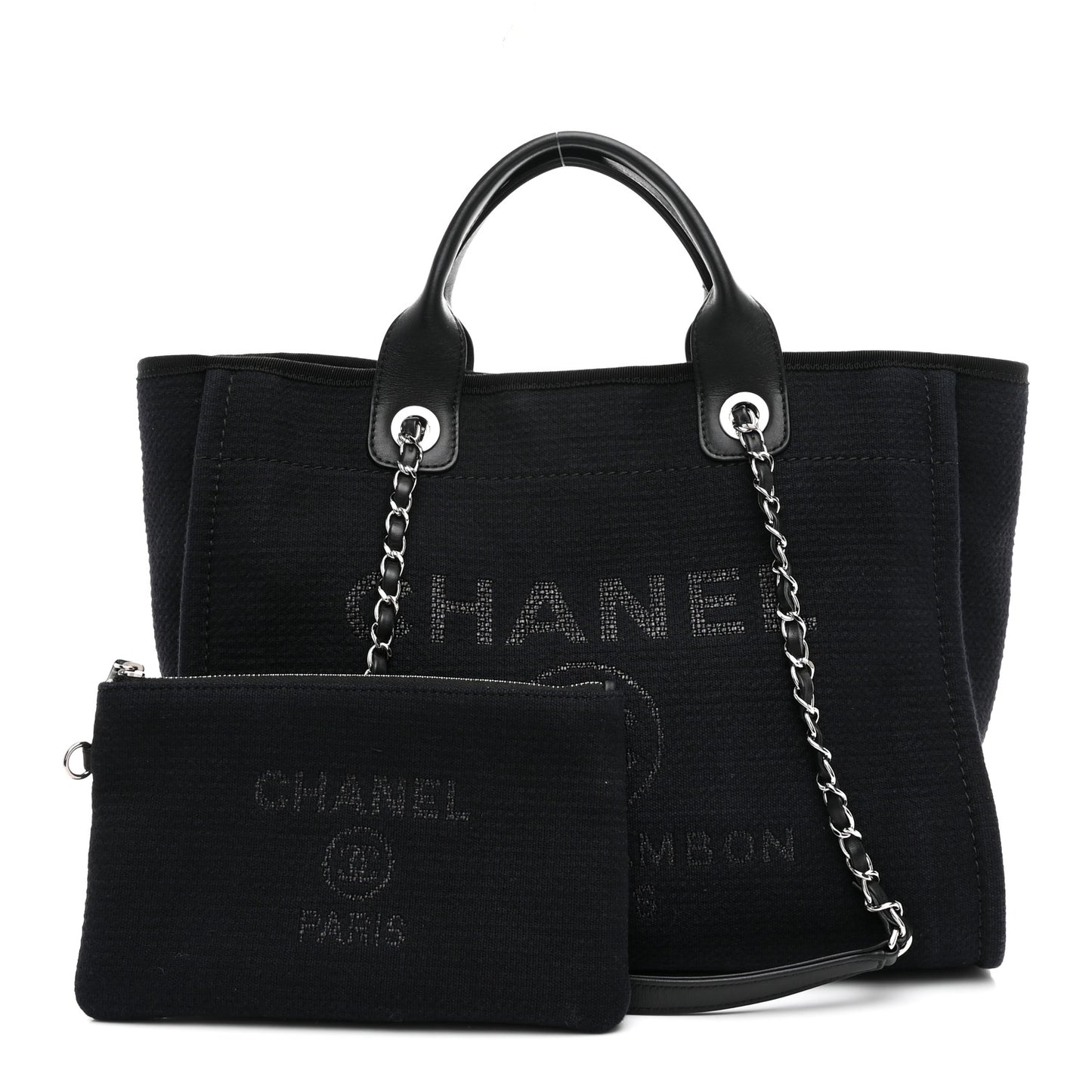 Mixed Fibers Small Deauville Tote Black