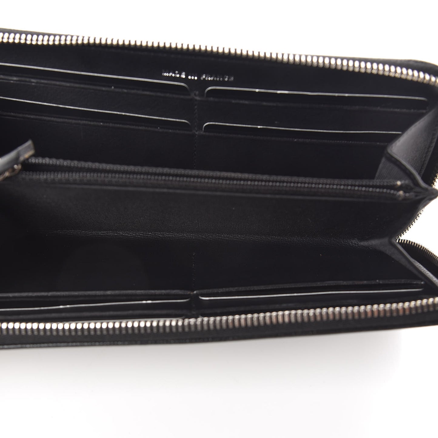 Caviar Sevruga Zip Around Wallet Black