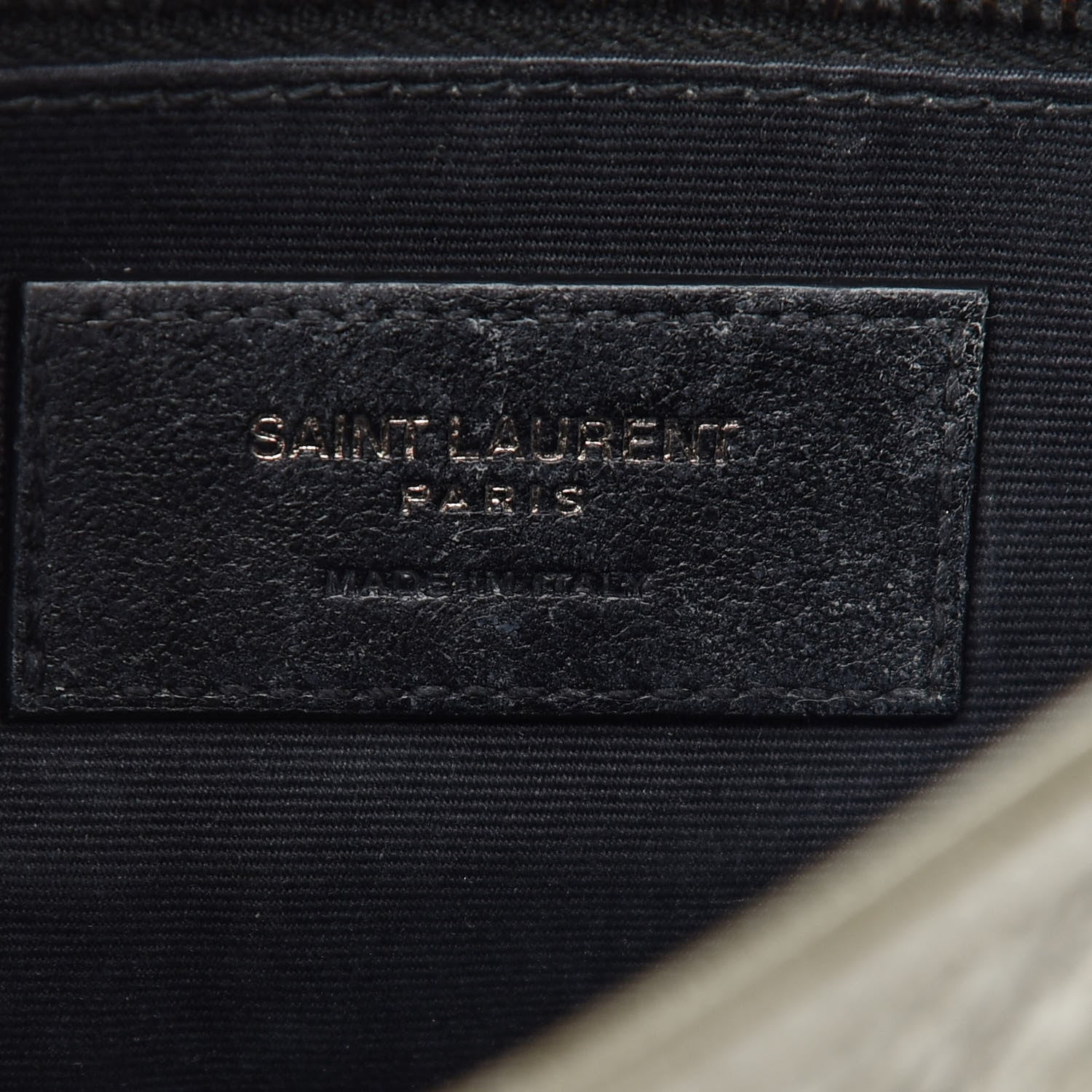 Saint Laurent Crinkled Calfskin Matelasse Monogram Niki Chain Wallet Khaki Militaire 6 of 12