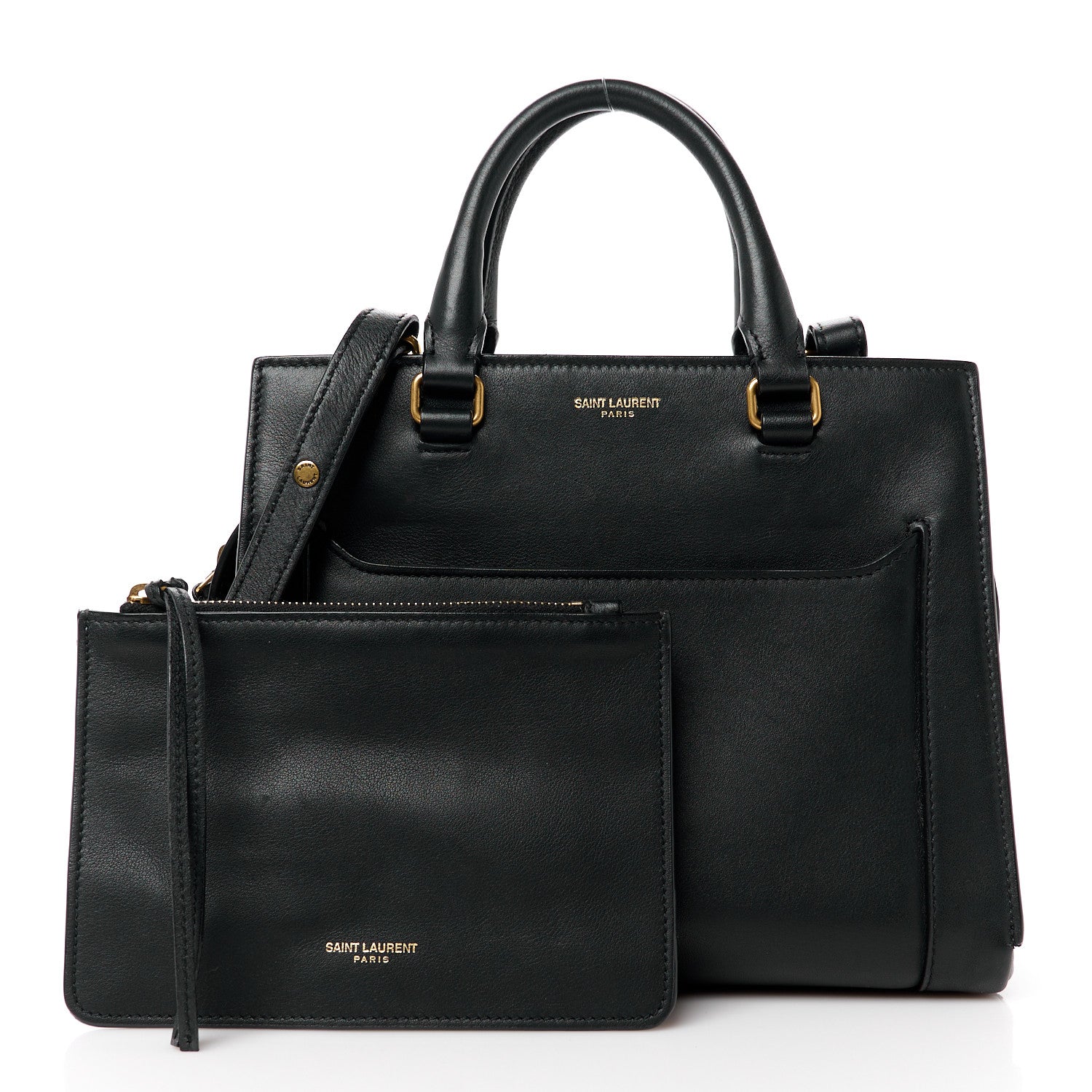 Saint Laurent Smooth Calfskin Small East Side Tote Black 3 of 18