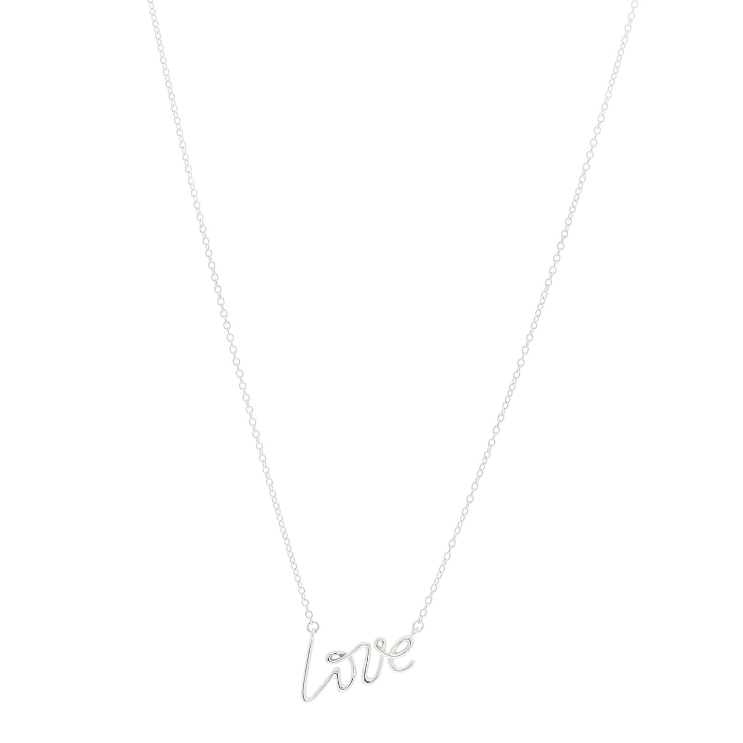 Sterling Silver Paloma Picasso Graffiti Love Pendant Necklace